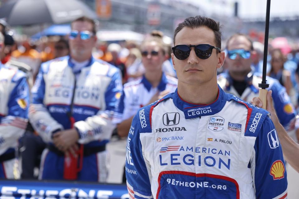 indy car chip ganassi racing driver lex palou 10 of