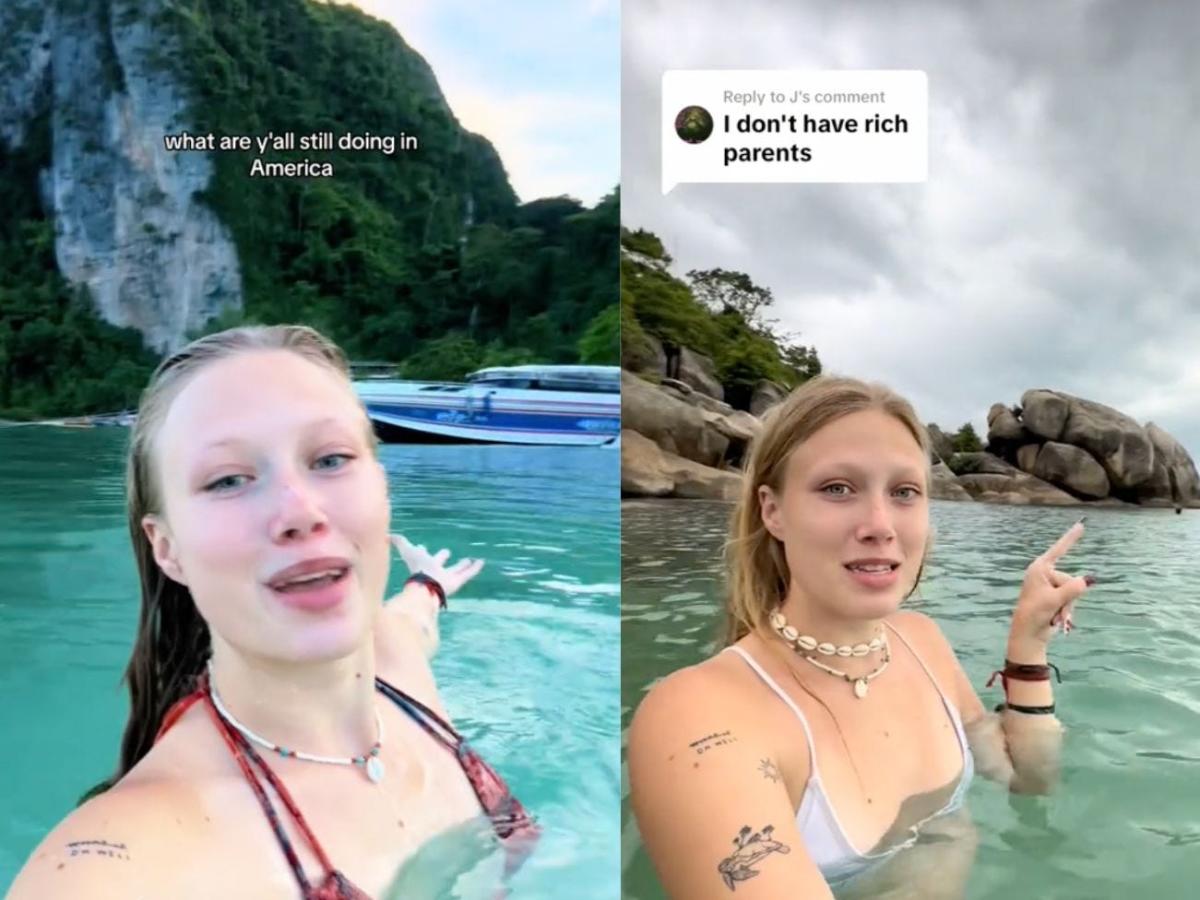 Влиятел на пътуванията се засне как плува в Тайланд и