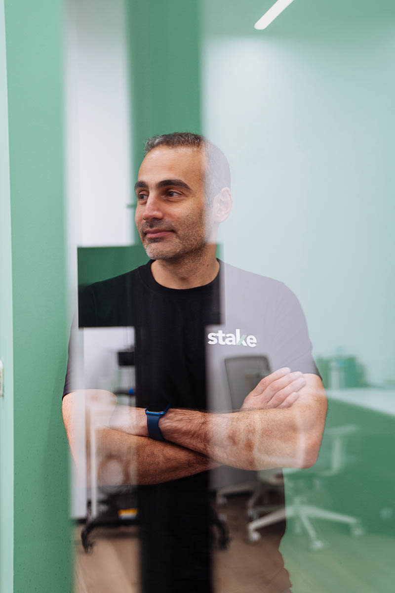 Rami Tabbara, co-founder and CEO of fintech company Stake, at the Stake offices in Dubai, July 6, 2022.<span class="copyright">Anna Nielsen for TIME</span>