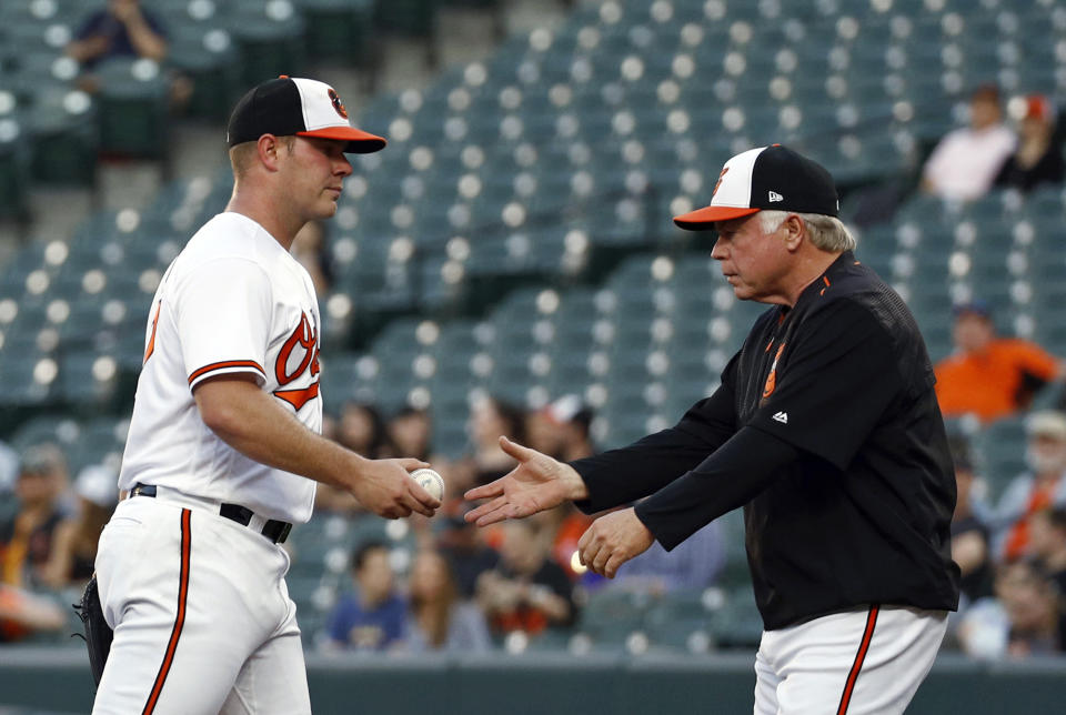 “Dylan Bundy didn’t have it against the Royals” would be a bit of an understatement. (AP Photo)