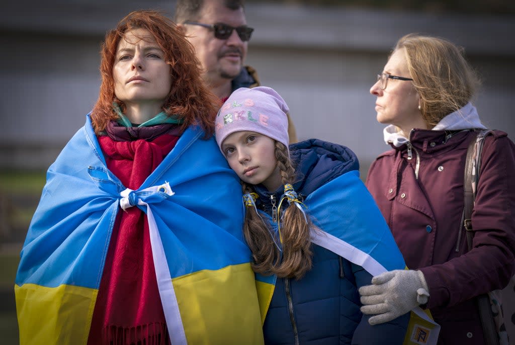 Ukrainian refugees without family members in the UK will be able to apply for visas under a new scheme launching on Friday (Jane Barlow/PA) (PA Wire)