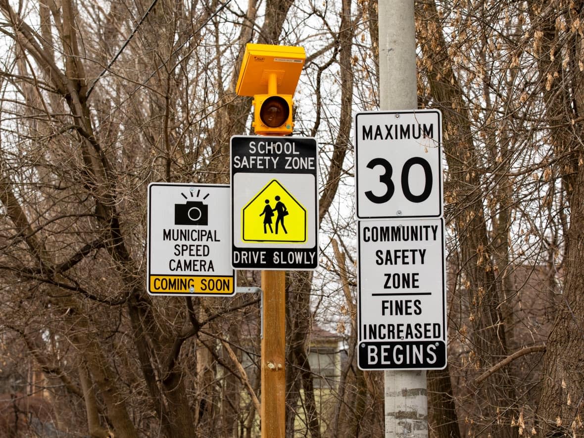 According to the city, speed enforcement cameras issued 21,362 tickets in Toronto in December alone. More cameras are being added to that network this week. (Michael Wilson/CBC - image credit)