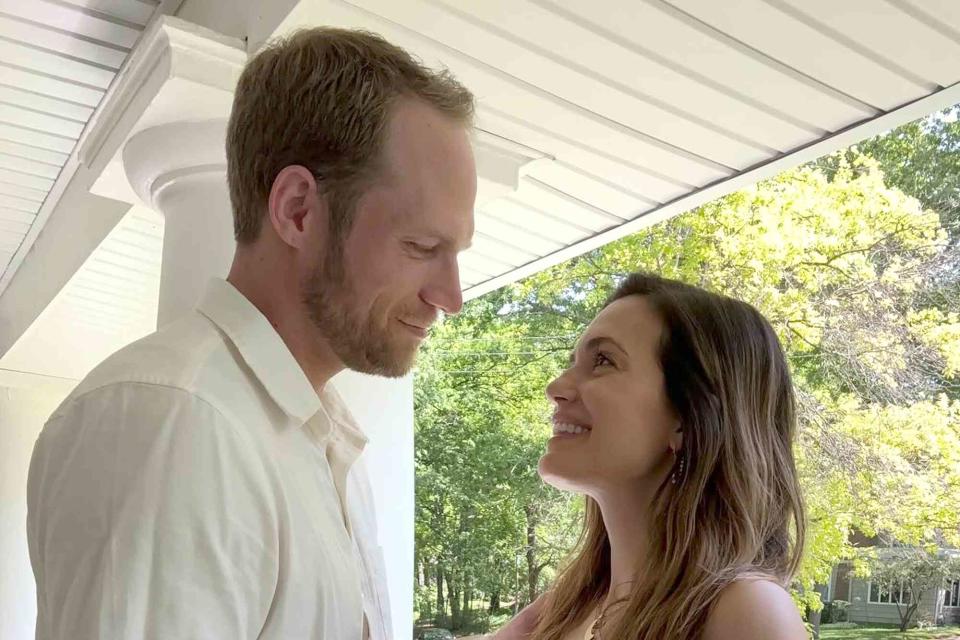 <p>Torrey DeVitto/Instagram</p> Torrey DeVitto and her fiancé Jared LaPine