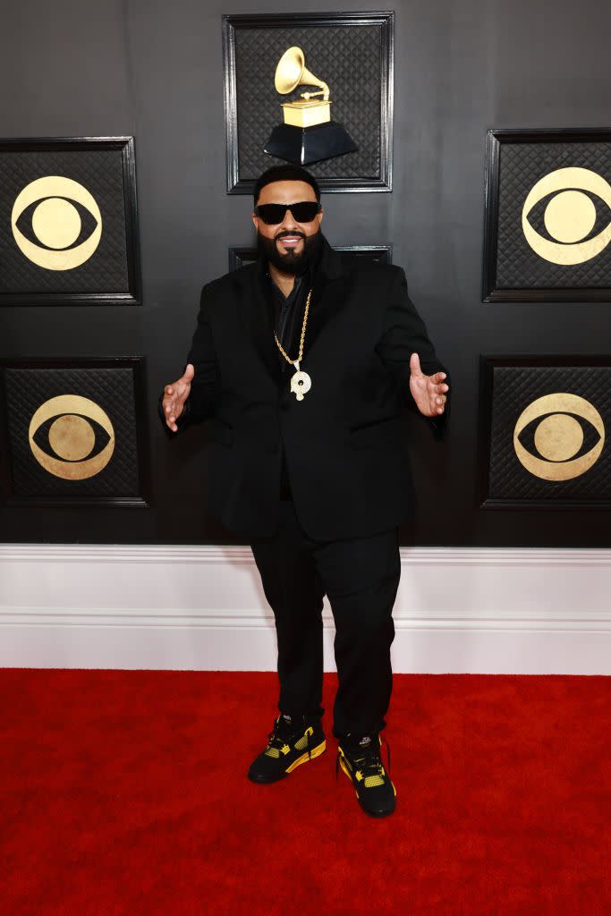 LOS ANGELES, CALIFORNIA - FEBRUARY 05: DJ Khaled attends the 65th GRAMMY Awards on February 05, 2023 in Los Angeles, California. (Photo by Matt Winkelmeyer/Getty Images for The Recording Academy)