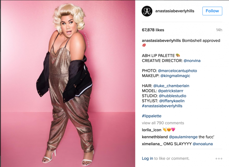 Patrick Starrr for Anastasia Beverly Hills. (Photo: Anastasia Beverly Hills/ Instagram)