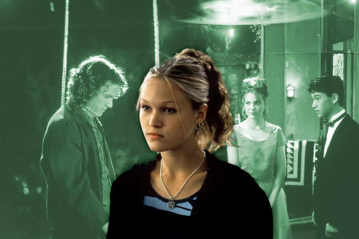 Julia Stiles; 10 Things I Hate About You; Heath Ledger; Larisa Oleynik; Joseph Gordon-Levitt Photo illustration by Salon/Getty Images