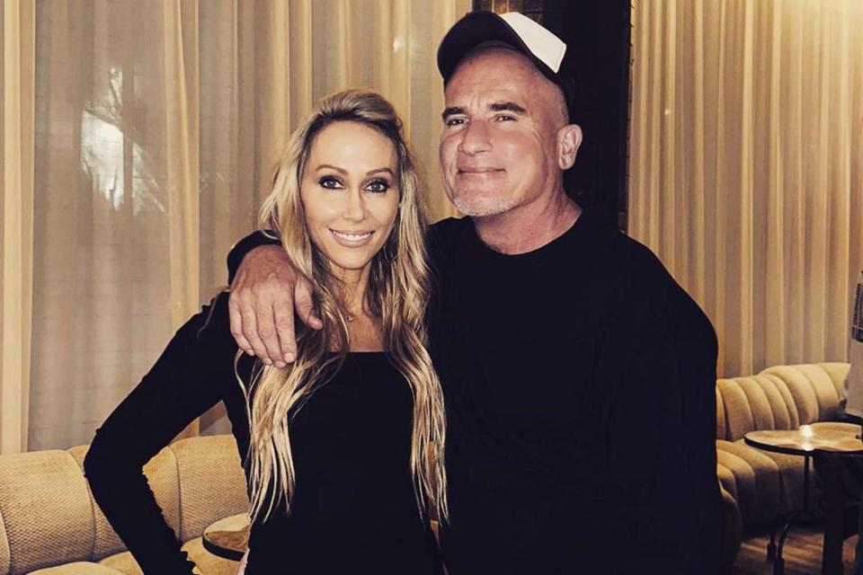 <p>Tish Cyrus/Instagram</p> Tish Cyrus and Dominic Purcell