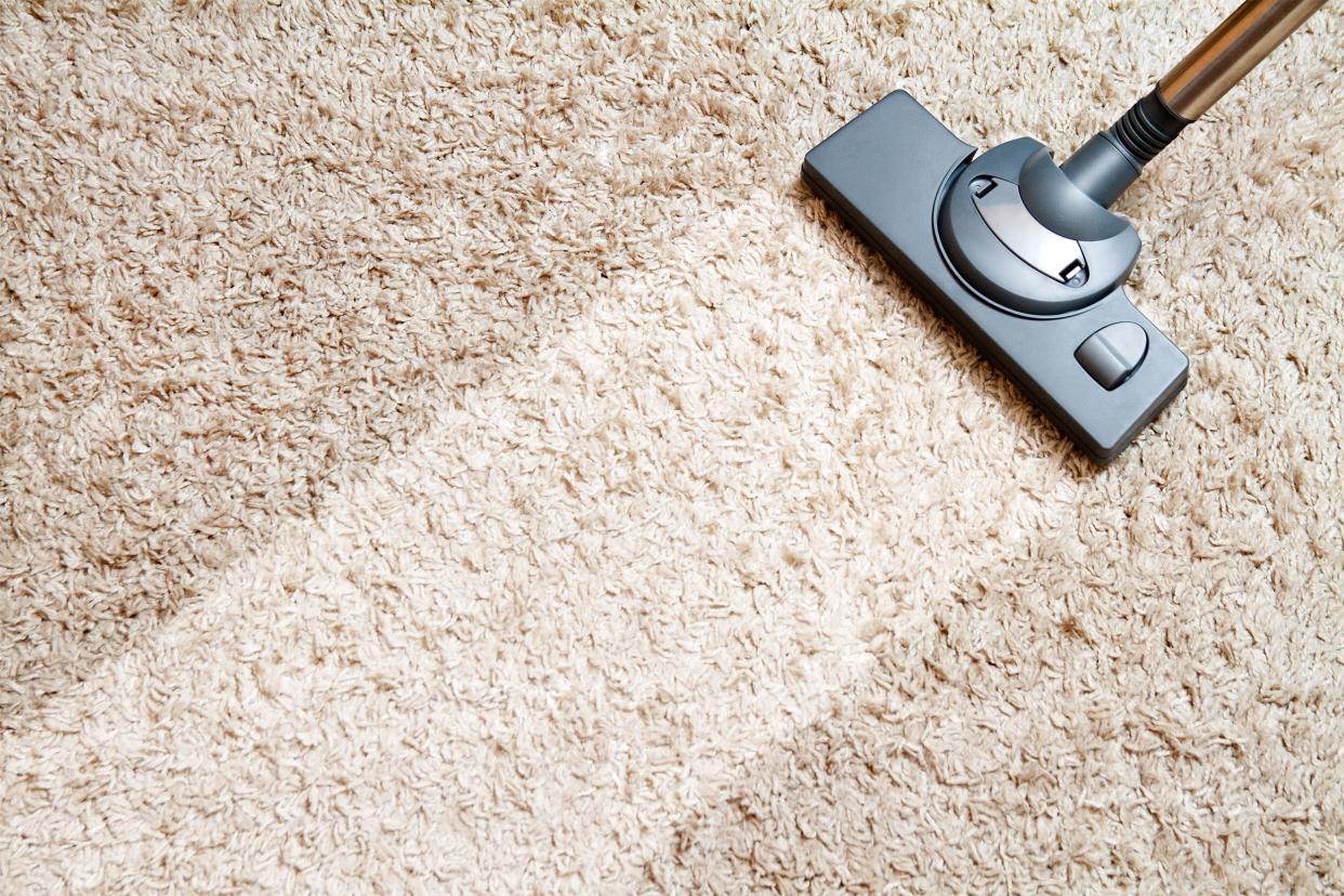 Vacuum cleaning carpets