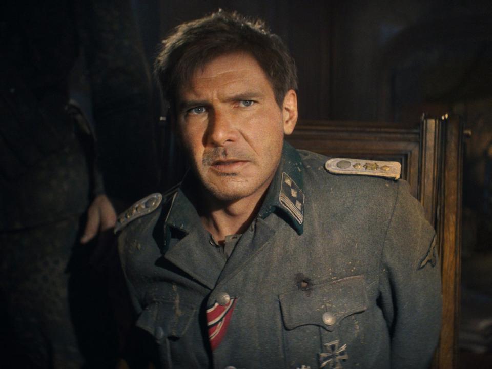 A de-aged Harrison Ford in  ‘Indiana Jones and the Dial of Destiny’ (Lucasfilm Ltd)