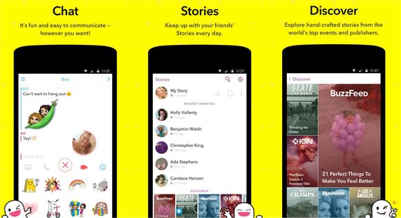 Snap's mobile app.