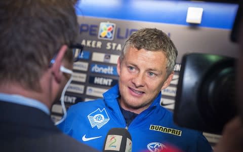 Solskjaer has won two Norwegian league titles with Molde - Credit: GETTY IMAGES