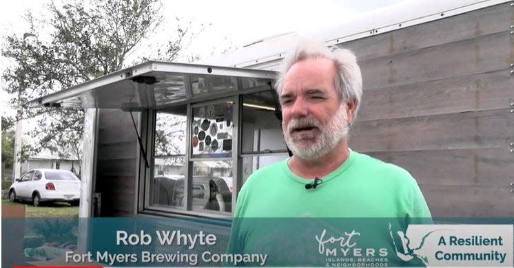 Rob Whyte, owner of Fort Myers Brewing Company, turned his food truck into a mobile laundromat.