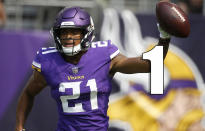 <p>The offensive line, which is the Vikings’ only glaring weakness, wasn’t great in Week 1, but it was good enough. (Mike Hughes) </p>