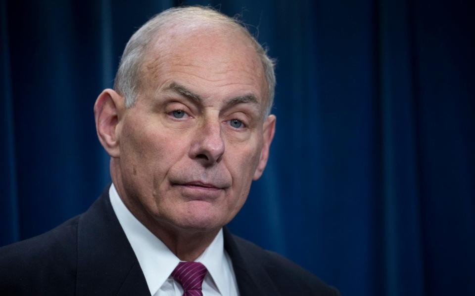 John Kelly will leave his job as chief of staff at the end of the year, Donald Trump has announced - EPA