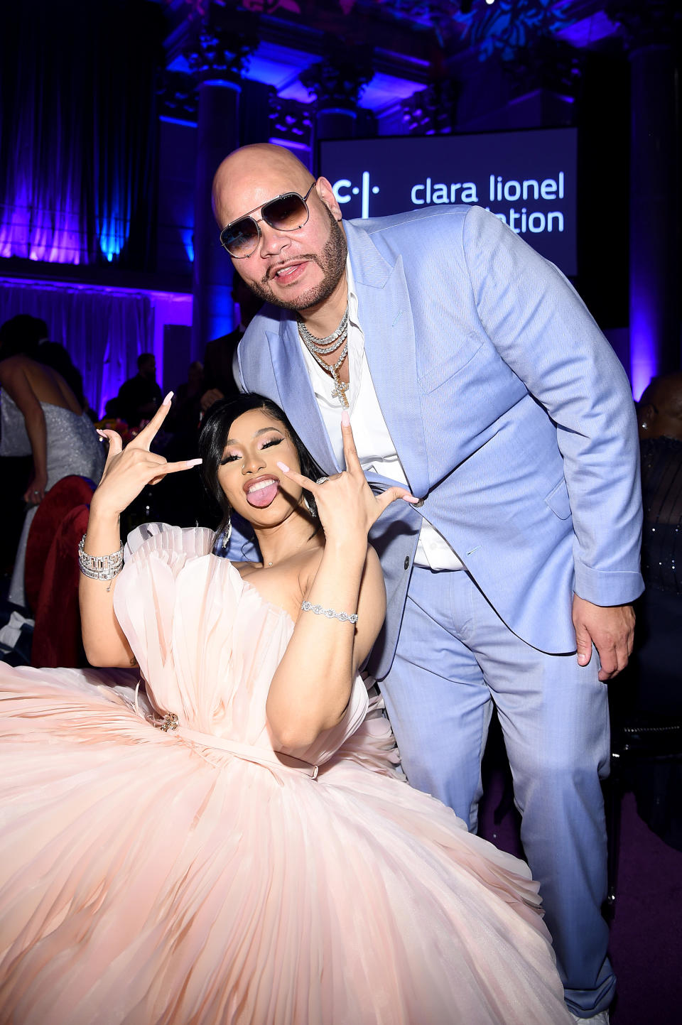 Cardi B and Fat Joe attend Rihanna’s 5th Annual Diamond Ball Benefitting The Clara Lionel Foundation at Cipriani Wall Street on September 12, 2019 in New York City. - Credit: Dimitrios Kambouris/Getty Images for Diamond Ball