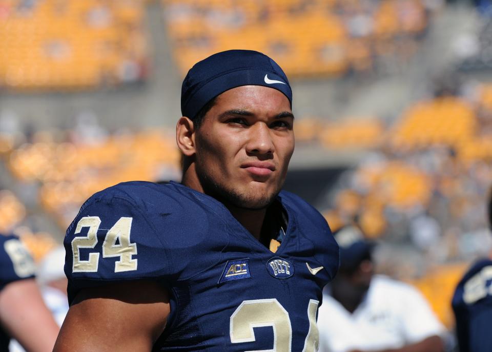 James Conner is returning to the sideline for Pitt after a battle with cancer. (Getty)