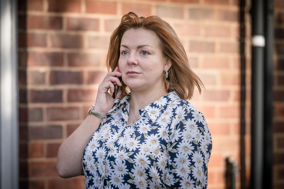 Programme Name: Four Lives - TX: n/a - Episode: Four Lives - First Look (No. n/a) - Picture Shows:  Sarah (SHERIDAN SMITH) - (C) ITV Studios - Photographer: Ben Blackall