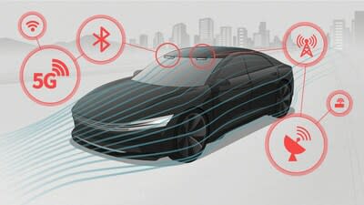 LG’s transparent film-type antenna, which is applied directly to vehicle glass, was designed in collaboration with renowned French glass manufacturer Saint-Gobain Sekurit. (CNW Group/GCI Group (on behalf of LG Electronics Canada))