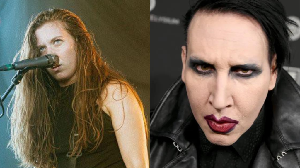 Reba Meyer & Marilyn Manson | Credit: Official Code Orange Facebook / Anthony Tran & Kevin Winter/Getty Images