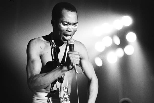 Fela Kuti - Credit: Michael Putland/Getty Images