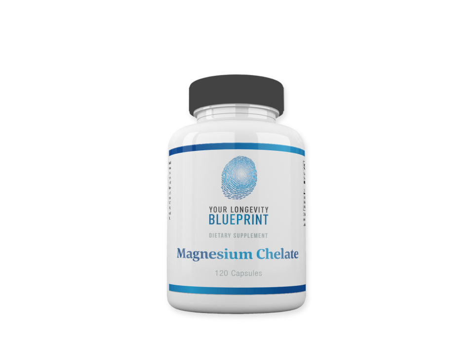 <p><strong>Your Longevity Blueprint</strong></p><p>yourlongevityblueprint.com</p><p><strong>$31.50</strong></p><p><a href="https://yourlongevityblueprint.com/product/magnesium-chelate-120-count/" rel="nofollow noopener" target="_blank" data-ylk="slk:Shop Now" class="link ">Shop Now</a></p><p>Chelated magnesium is more easily absorbed by your body, says Gray, which is why she recommends this magnesium citrate and magnesium glycinate supplement. It is <strong>absorbed nearly nine times better than magnesium oxide and more than five times better than magnesium sulfate</strong>. Take two of the vegetable capsules per day to reap the most benefits.<br></p>