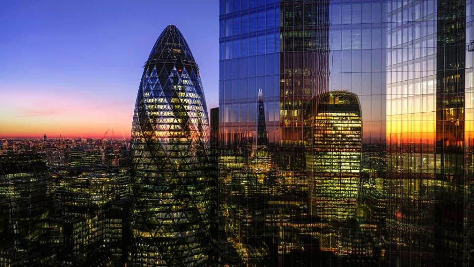 La City de Londres, sector financiero.