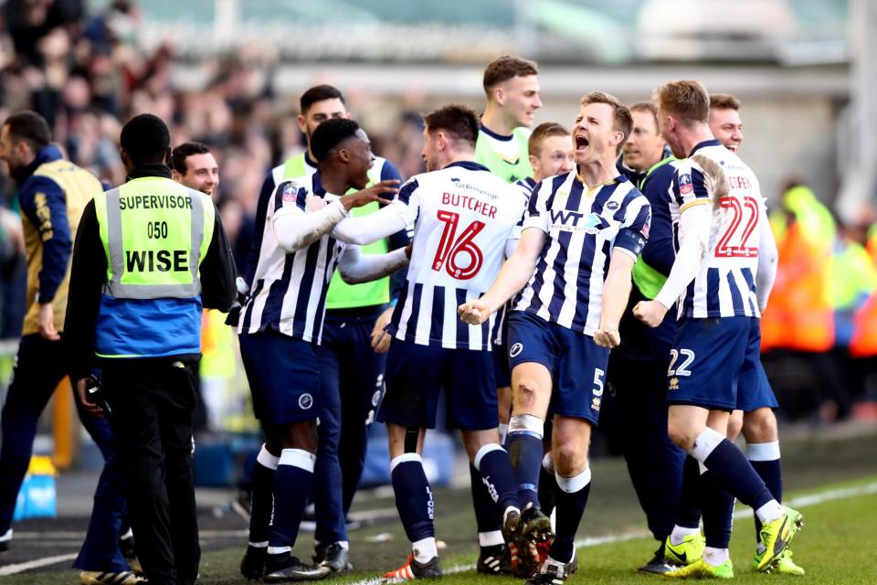 Millwall defeated Leicester City 1-0 in the fifth round: Clive Rose/Getty Images