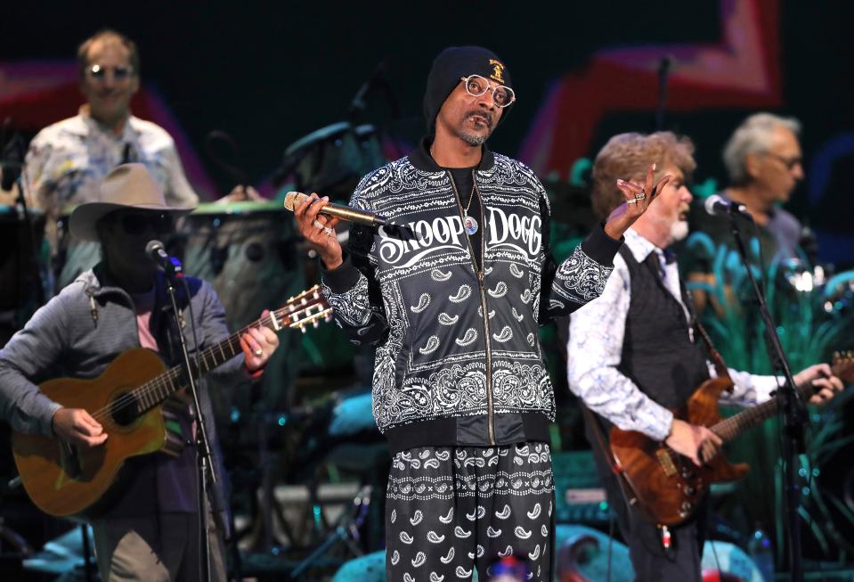 Snoop Dogg performs at "Keep The Party Going: A Tribute To Jimmy Buffett."