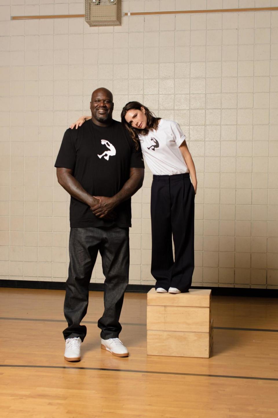 Shaquille O’Neal and Victoria Beckham (Reebok )