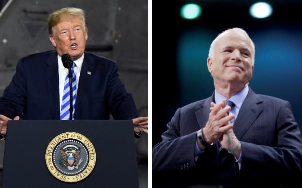 Donald Trump and John McCain - Reuters