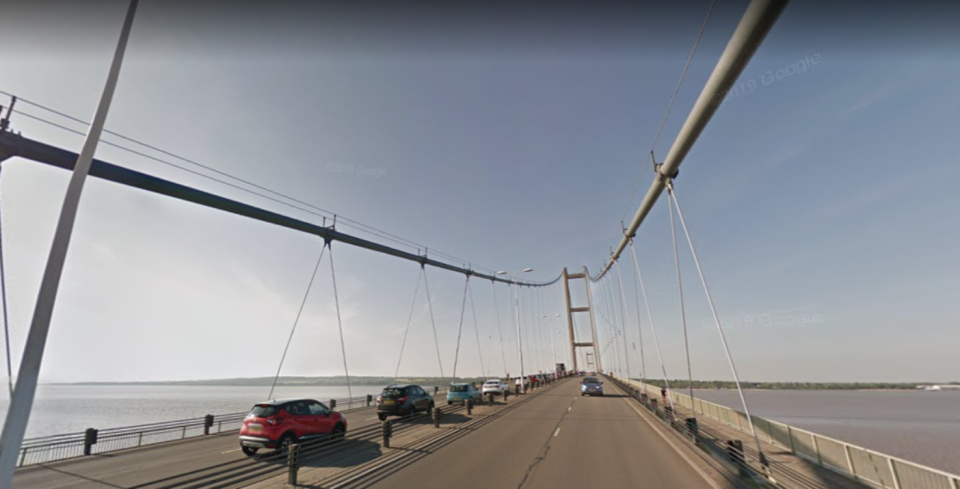 The driver was clocked driving at 132mph across the Humber Bridge near Kingston-upon-Hull  (GOOGLE MAPS)