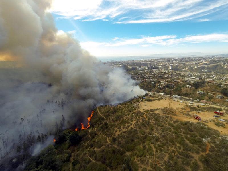 Bei dem Großbrand sind mindestens zwölf Menschen ums Leben gekommen. Foto: Ariel Marinkovic