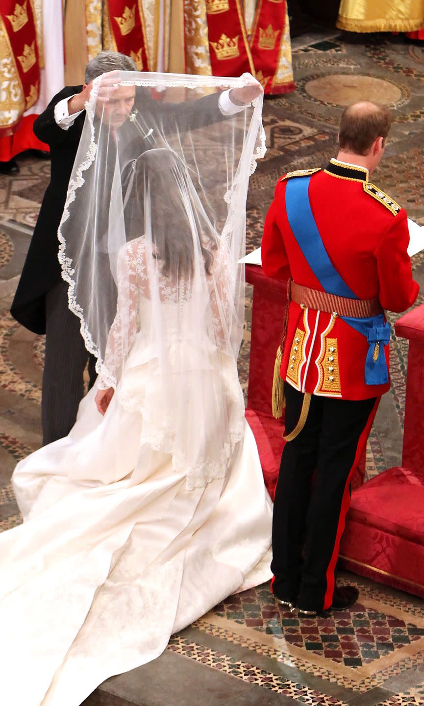 Kate Middleton meets Prince William at the altar