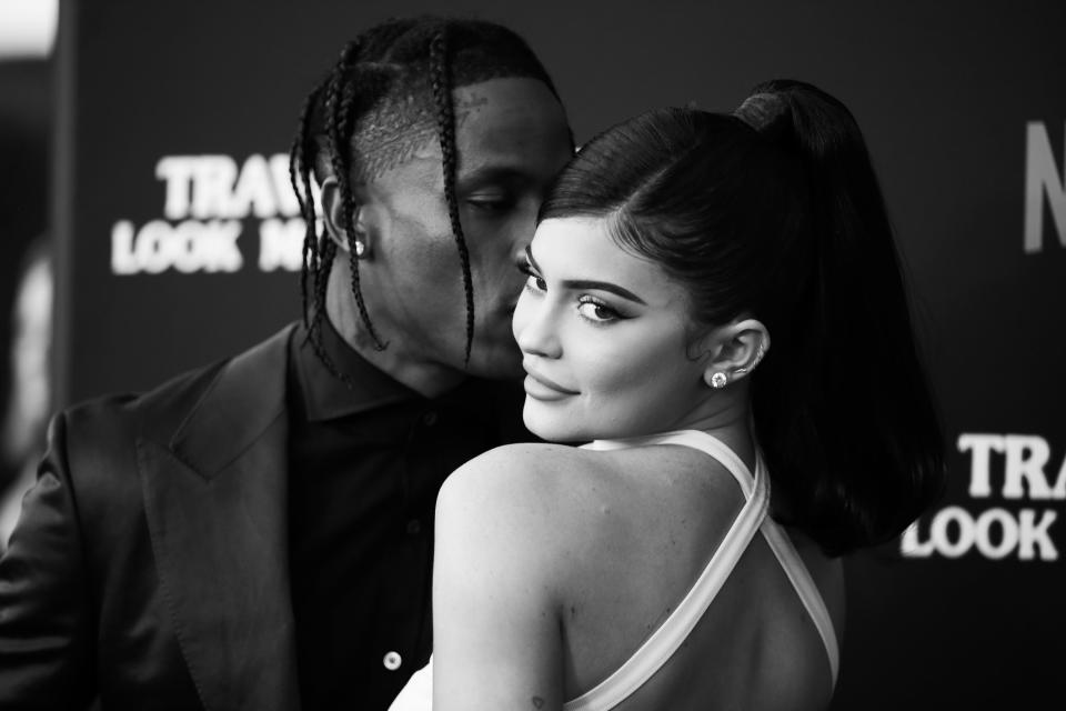Kylie Jenner and Travis Scott on the red carpet