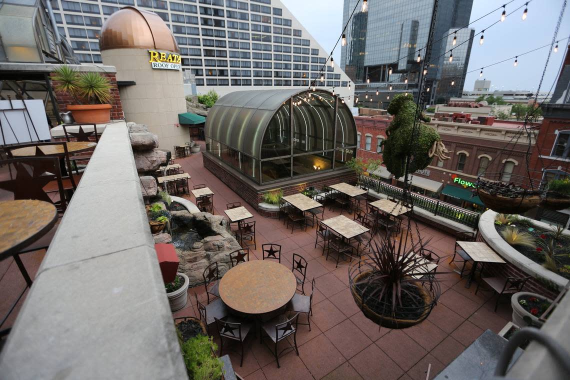 The rooftop of Reata in its Houston Street location