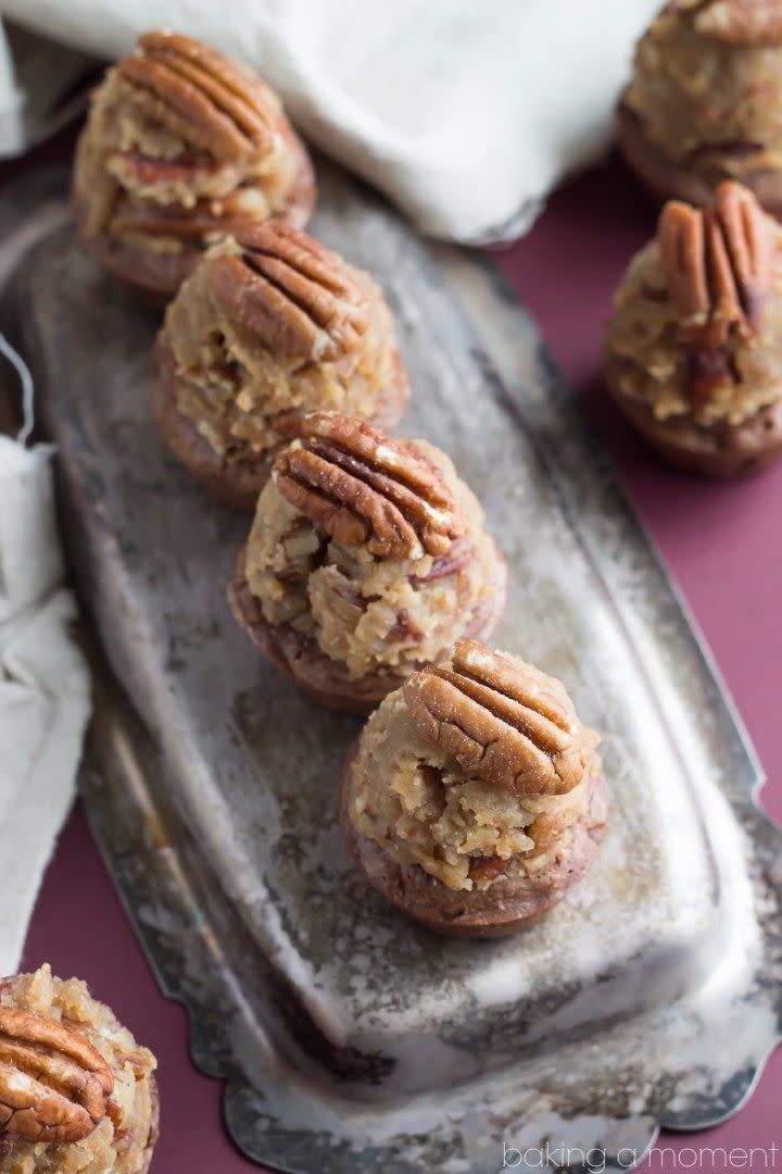 Pecan Pie Brownie Bites