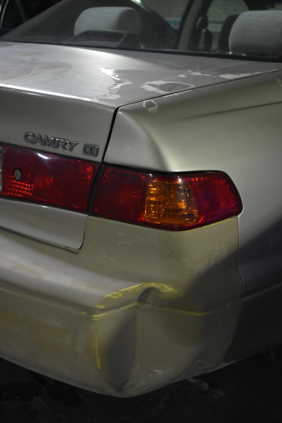 There's been a good amount of body work done on my 2001 Toyota Camry over the years, all before I purchased the car in the summer of 2023. If I graze a parking garage wall or back over a trash can, no worries! This photo shows the car's worst side.