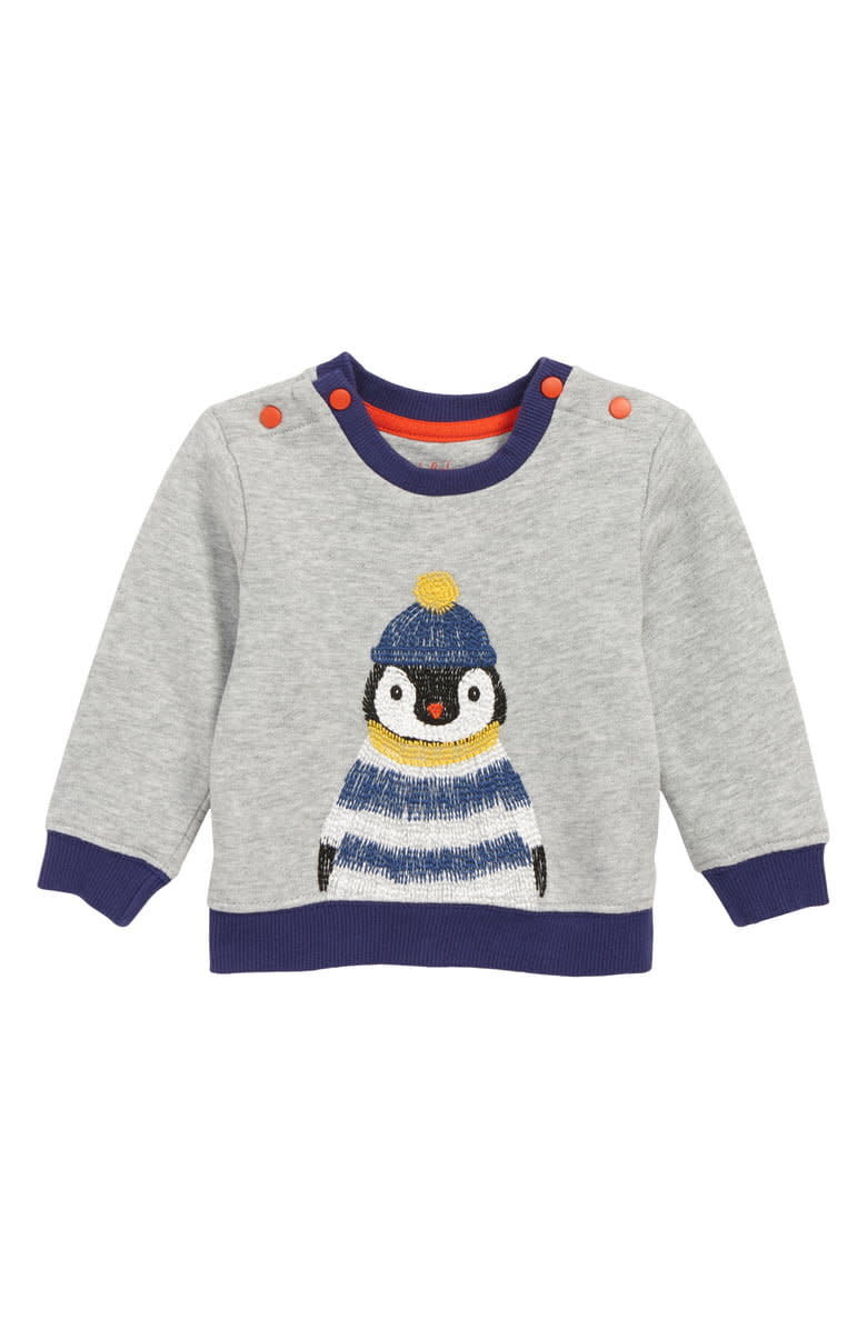 Embroidered Penguin Sweatshirt 