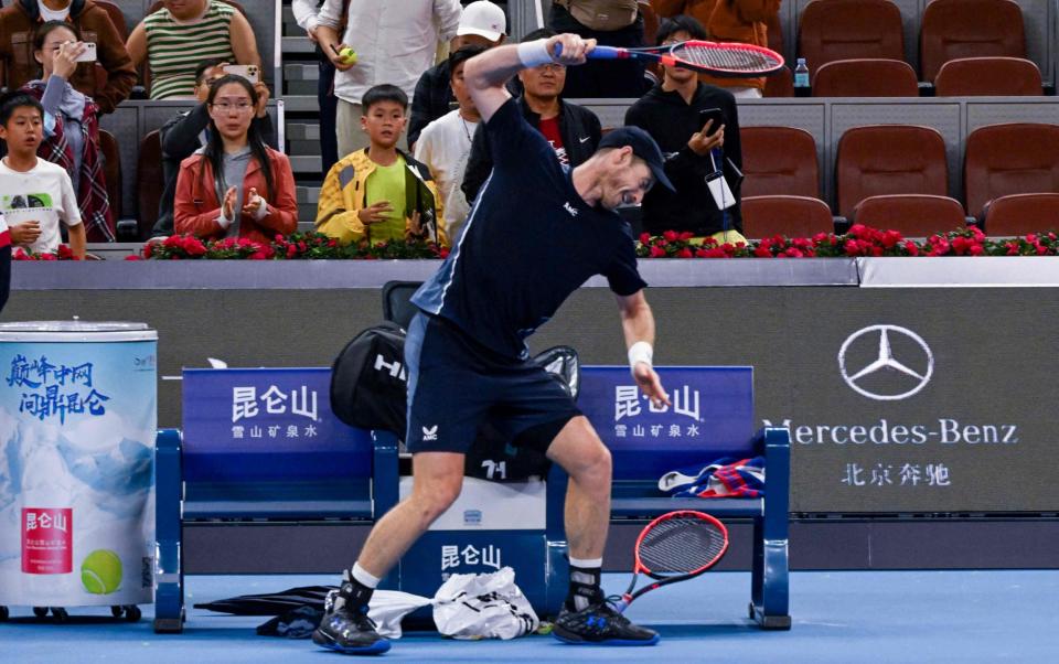 Britain's Andy Murray after losing to Alex de Minaur in Beijing in September/The three stages of Andy Murray and the underlying motivation of pressure