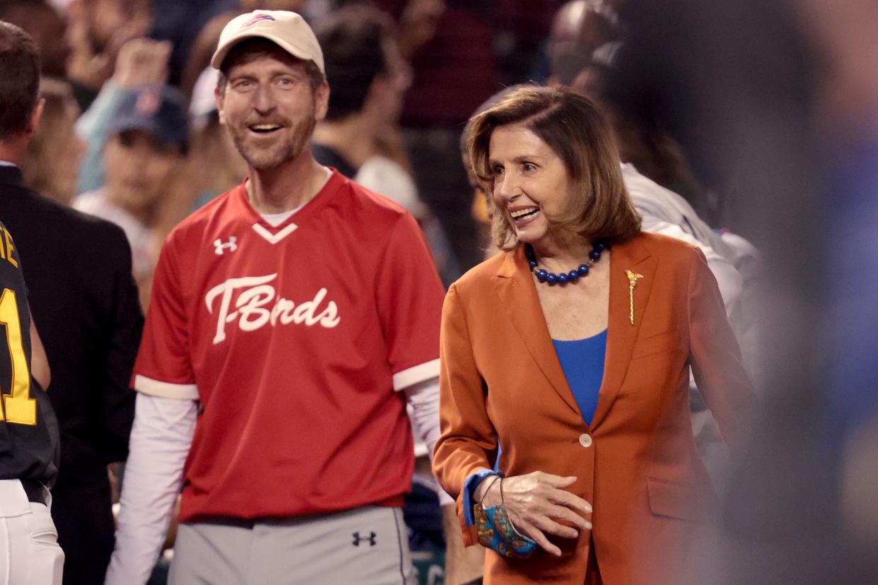 US House Speaker Nancy Pelosi  attends the the Congressional baseball game at Nationals Park 29 September 2021 in Washington, DC. The annual bipartisan game was first played in 1909 (Getty Images)
