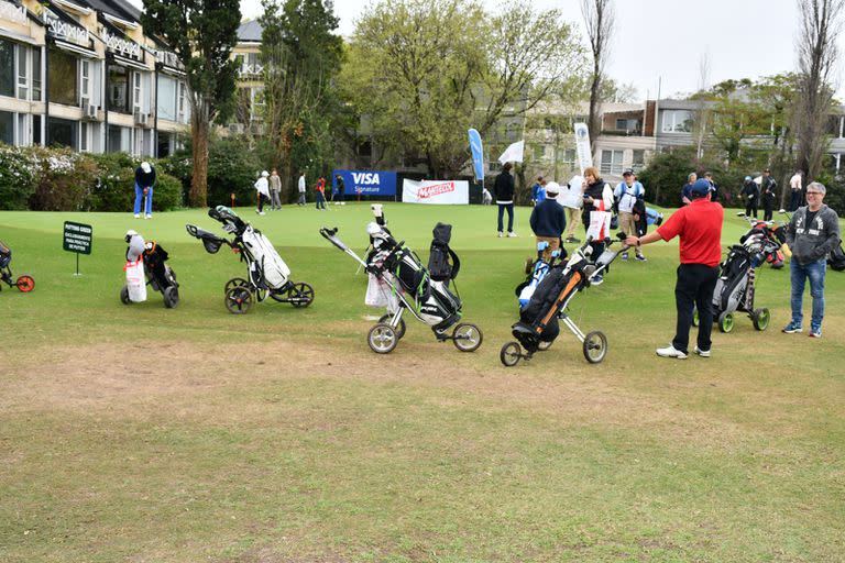 Los jóvenes, a pura acción en El Pro-Am de golf de LA NACION