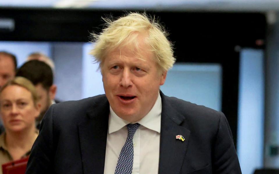Boris Johnson spent Monday in Northern Ireland trying to end the gridlock at Stormont - Liam McBurney/Pool via Reuters