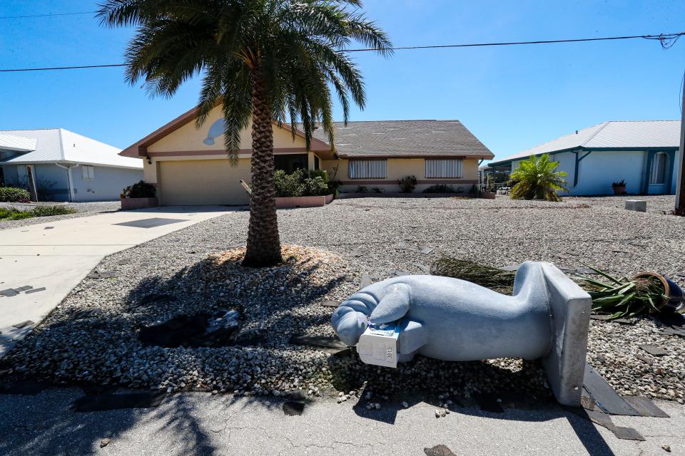 Hurricane Ian demolished Pine Island and Matlacha. Some residents chose to be rescued while others refuse to leave. It's will be months before utilities can be restored due to the road being washed away. Friday, September 30, 2022. 