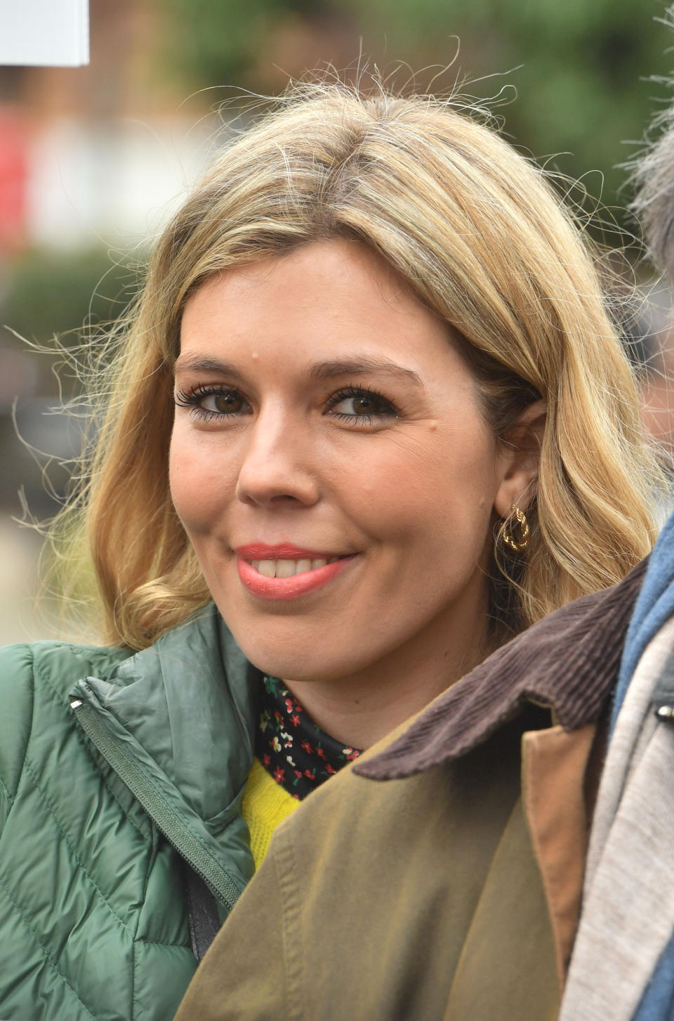 Activist Carrie Symonds takes part in an anti-whaling protest outside the Japanese Embassy in central London. (Photo by John Stillwell/PA Images via Getty Images)