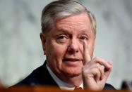 Senate Judiciary Committee Chair Graham speaks at Judiciary hearing on IG report on Capitol Hill in Washington