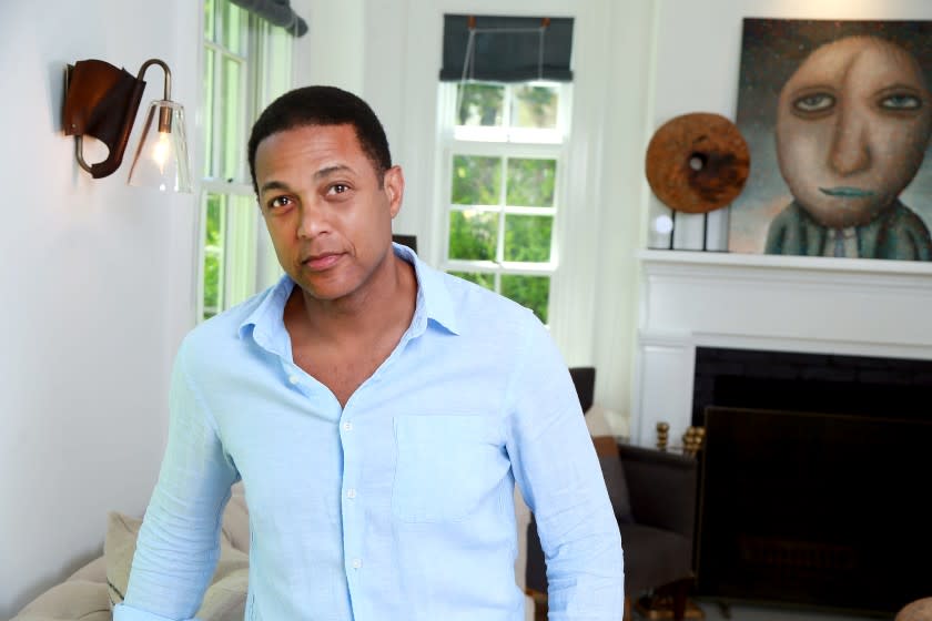 EAST HAMPTON, NY., JUNE 8, 2020: CNN anchor Don Lemon says he has found his groove in the network's coverage of the death of George Floyd and the civil unrest in response to it. As the only African American prime time host in cable news, he is savoring the opportunity to help drive the national discourse on race and the use of police force. He's also helping lift CNN's ratings to their highest level in history. (Kirk McKoy / Los Angles Times)