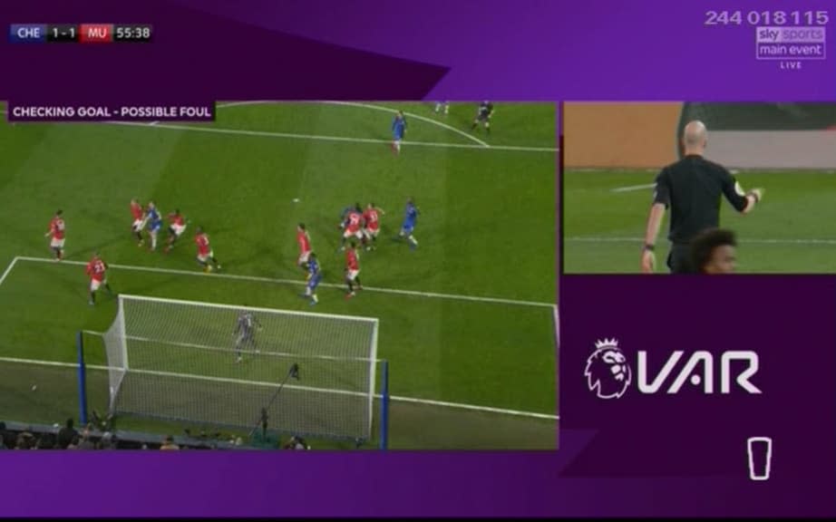 Chelsea goal VAR - Sky