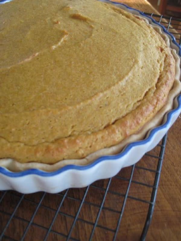 <p>Moore or Less Cooking</p><p>This happens to be my favorite pie ever!</p><p><strong>G</strong><strong>et the recipe: </strong><a href="https://mooreorlesscooking.com/2011/11/sweet-potato-pie-and-my-pie-party/" rel="nofollow noopener" target="_blank" data-ylk="slk:Sweet Potato Pie;elm:context_link;itc:0;sec:content-canvas" class="link rapid-noclick-resp"><strong>Sweet Potato Pie</strong></a></p>