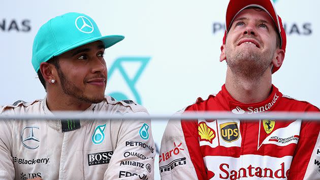 Who's it going to be? Hamilton or Vettel? Pic: getty