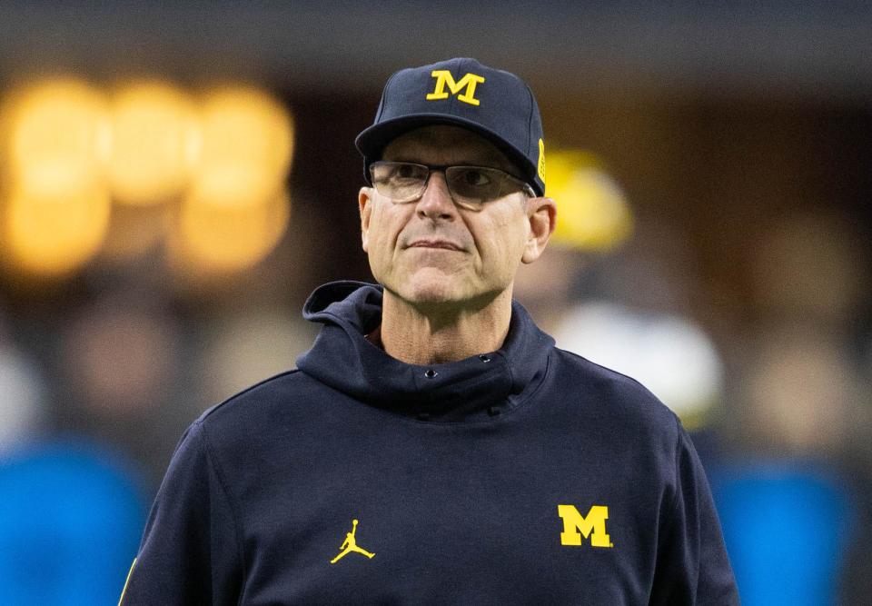 University of Michigan football coach Jim Harbaugh called Mary Moffett after receiving her letter. They spoke on the phone for 17 minutes, phone records show.